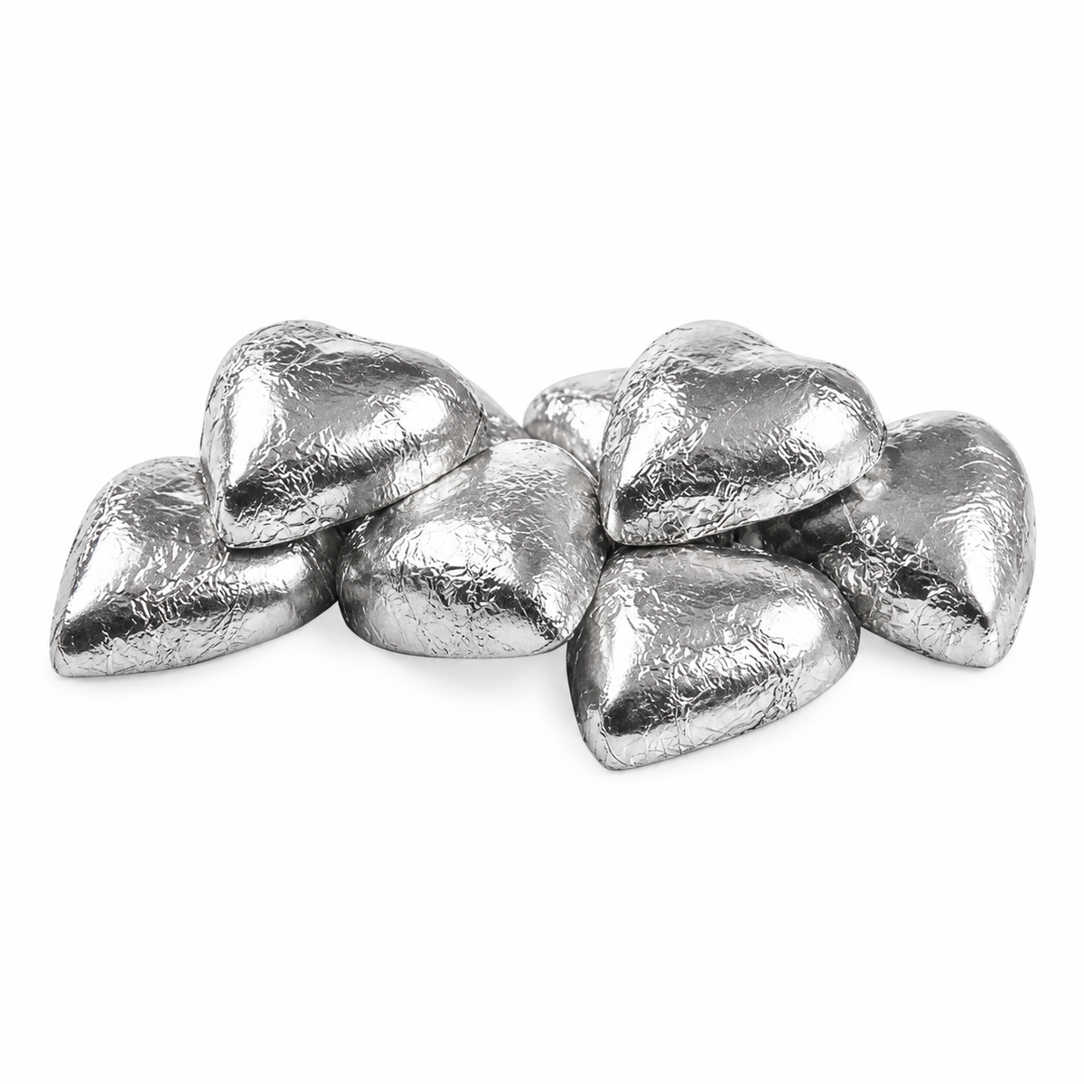 Foil-Wrapped Chocolate Hearts – 1kg