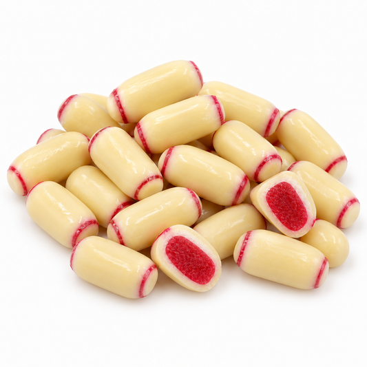 White Chocolate raspberry Bullets x 1kg